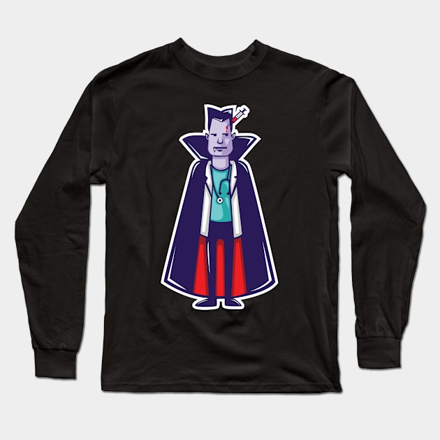 Halloween Outfit for a Vampire Lover Long Sleeve T-Shirt by AlleyField